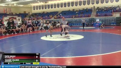 106 lbs Round 1 (16 Team) - Tate Sauls, Villa Rica vs Yasser Valdez, Greenbrier