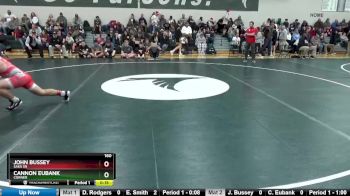 160 lbs 7th Place Match - John Bussey, Saks Sr vs Cannon Eubank, Corner
