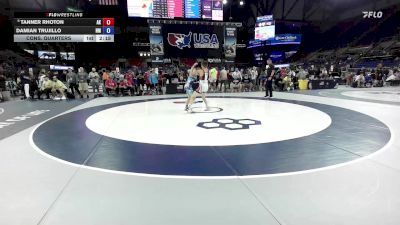 106 lbs Cons. Quarters - Tanner Rhoton, AK vs Damian Trujillo, NM
