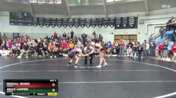 170 lbs Cons. Round 1 - Kendall Jensen, Solon vs Grace Hammer, Ogden