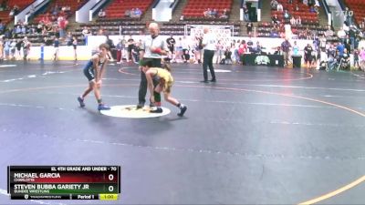 70 lbs Champ. Round 1 - Michael Garcia, Charlotte vs Steven Bubba Gariety Jr, Dundee Wrestling