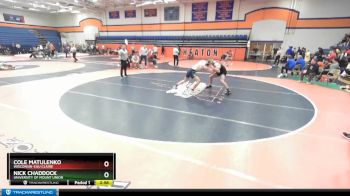 197 lbs Cons. Round 3 - Nick Chaddock, University Of Mount Union vs Cole Matulenko, Wisconsin-Eau Claire