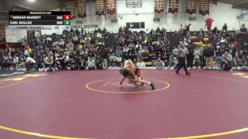 113 lbs Champ. Round 2 - Keegan Bassett, Bishop McCort vs Cael Muller, Notre Dame-Green Pond