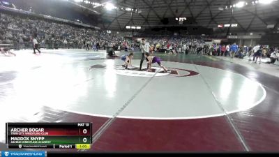 98 lbs Cons. Round 1 - Maddox Snypp, Ascend Wrestling Academy vs Archer Bogar, Twin City Wrestling Club