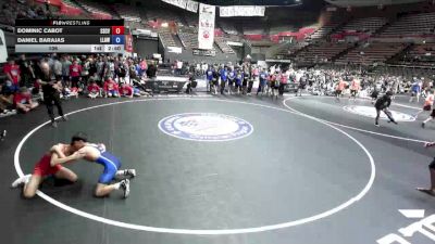 106 lbs Dominic Cabot, SCVWA - Santa Clara Valley Wrestling Association vs Daniel Barajas, LAWA - Los Angles Wrestling Association