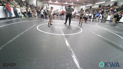 70 lbs Quarterfinal - Conner Woods, Salina Wrestling Club vs Colson Beckley, Team Tulsa Wrestling Club