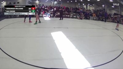 223 lbs Champ. Round 1 - Ian Cross, Nebraska vs Demarion Williams, Shelton Wrestling Club