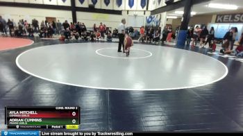 105lbs Cons. Round 2 - Adrian Cummins, Prairie (Girls) vs Ayla Mitchell, Kamiakin (Girls)