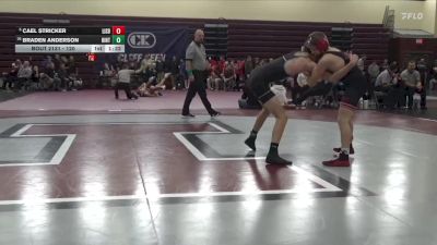 120 lbs Cons. Round 2 - Braden Anderson, Hinton vs Cael Stricker, Lisbon