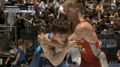 57 kg Champ. Rd Of 32 - Carson Dupill, Jackrabbit Wrestling Club vs Hayden Schwab, Immortal Athletics WC