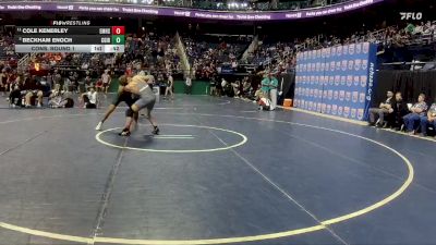 4A 150 lbs Cons. Round 1 - Beckham Enoch, Cardinal Gibbons vs Cole Kenerley, East Mecklenburg High School