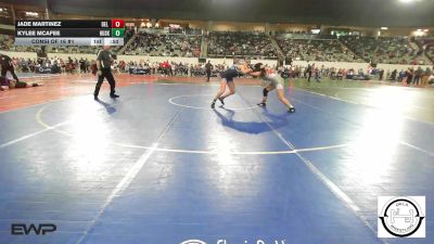 150 lbs Consi Of 16 #1 - Jade Martinez, Del City JH vs Kylee McAfee, Husky Wrestling Club