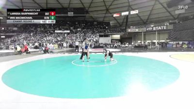 Girls 4A 115 lbs Champ. Round 1 - Larissa Barfknecht, South Kitsap (Girls) vs Iris Macmichael, Olympia (Girls)