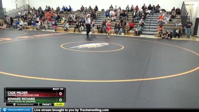 B-8 lbs Cons. Round 1 - Cade Milder, Eastern Iowa Wrestling Club vs Edward Richard, Little Pirates WC (Hudson)