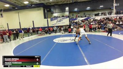 149 lbs Cons. Round 1 - Mason Markham, Concordia vs Elijah Zepeda, Carthage College