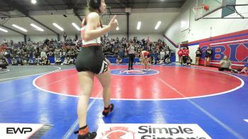 125 lbs Consi Of 8 #2 - Natalie Flute, Sallisaw Lady Black Diamonds vs Aislynn Karwoski, Tahlequah Girls HS