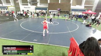 100 lbs Quarterfinal - Daphney Gomez, Arizona Girls Wrestling vs Ellaria Crapo, Delta Wrestling Club