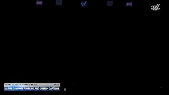 Alpha Company Tumbling and Cheer - Captains [2026 L1.1 Youth - PREP - Small DAY 1] 2026 JAMfest Cheer Super Nationals