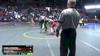 126 lbs Cons. Round 5 - Jaxon Jorgensen, Bolingbrook Junior Raiders WC vs Davian Hall, Englewood Live Wire WC