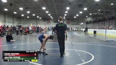 81 lbs Champ. Round 2 - Graysen McPhee, Farwell Elite Youth Wrestling vs Drake Ormsbee, Sault Blue Devils