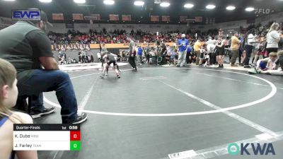 67 lbs Quarterfinal - Keaton Dube, Mustang Bronco Wrestling Club vs Jonah Farley, Team Guthrie Wrestling