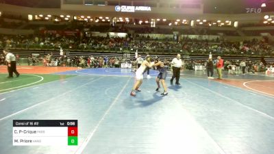 110 lbs Consi Of 16 #2 - Cezar Perez-Crique, Passaic vs Matteo Priore, Hanover Park