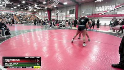 190 lbs Cons. Round 5 - Kaleiyah Davis, Colony vs Brandi Ayala, Paloma Valley