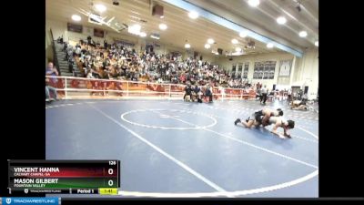 126 lbs Champ. Round 1 - Mason Gilbert, Fountain Valley vs Vincent Hanna, Calvary Chapel-SA