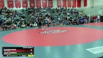 150 lbs Champ. Round 2 - Kevin Cisneros, Monte Vista vs Clayton Rossi, Coal Ridge