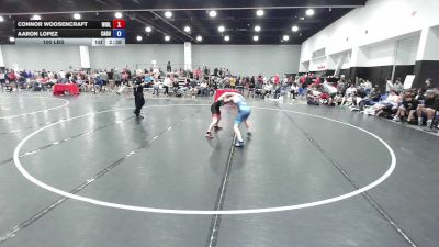 100 lbs Connor Woosencraft, Wisconsin Blue vs Aaron Lopez, California Gold