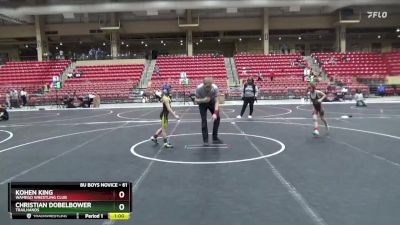 61 lbs 1st Place Match - Christian Dobelbower, Trailhands vs Kohen King, Wamego Wrestling Club