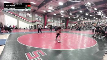 115 lbs Champ. Round 1 - Ava`e Peters, Liberty vs Emily Romero, Etiwanda