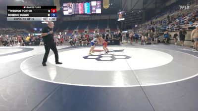 120 lbs Cons. Rd Of 16 - Weston Porter, IA vs Dominic Olson, NE