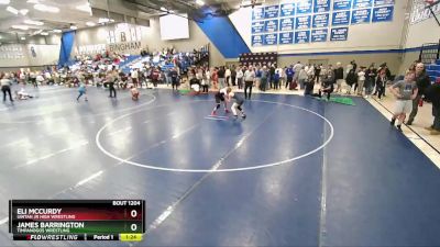 105 lbs Cons. Semi - Eli McCurdy, Uintah Jr High Wrestling vs James Barrington, Timpanogos Wrestling