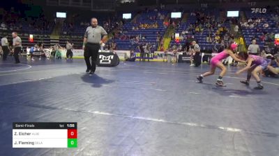 63 lbs Semifinal - Zoey Eicher, Albert Gallatin vs Julie Fleming, Delaware Valley