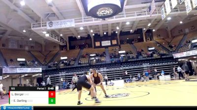 165 lbs Quarterfinal - Erik Darling, Cloud County Community College vs Logan Berger, Chadron State