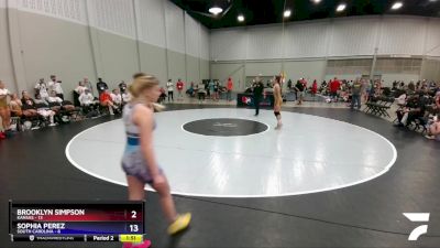 119 lbs Round 1 (6 Team) - Gray Joyce, Kansas vs Faith Kemph, South Carolina