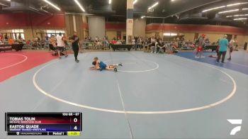 67 lbs Quarterfinal - Tobias Tolin, NB Elite Wrestling Club vs Easton Quade, Warrior Trained Wrestling