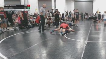 123 lbs Final - Sammy Augello, BW Barn - BHSE vs Colin Greda, Mat Warriors Fire - BHSE