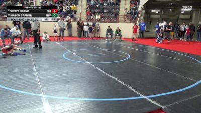 60_B lbs Consi Rd 1 32 #2 - Wyatt Horne, Trinity vs Mason Cramer, Newport