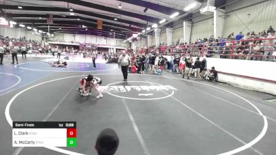 49 lbs Semifinal - Leo Clark, Stout Wrestling Academy vs Adeline McCarty, Stout Wrestling Academy