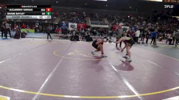 120 lbs Champ. Round 3 - Shane Bayley, Borah vs Alejandro Vargas, Crook County