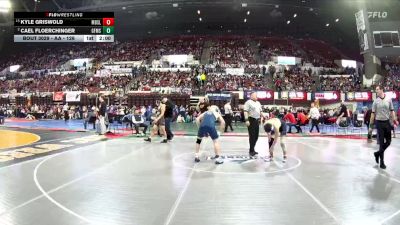 AA - 126 lbs Champ. Round 1 - Kyle Griswold, Missoula Big Sky / Loyola Sacred Heart vs Cael Floerchinger, Great Falls / MSDB