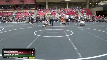 72 lbs Round 5 (6 Team) - Andrew Taussig, Greater Heights vs Grady Langham, Honey Badger Wrestling Club