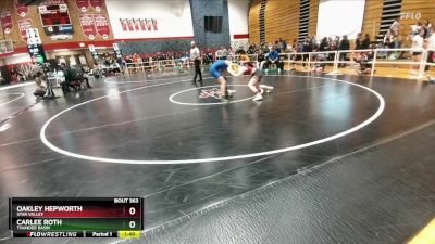 130 lbs Quarterfinal - Oakley Hepworth, Star Valley vs Carlee Roth, Thunder Basin