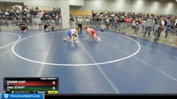 145 lbs Cons. Round 2 - Tanner Hart, WI vs Tres Schuft, TN