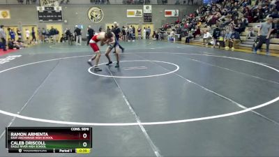 140 lbs Cons. Semi - Caleb Driscoll, Eagle River High School vs Ramon Armenta, East Anchorage High School