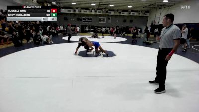 157 lbs Cons. Round 2 - Russell Johl, Unattached vs Grey Sucaldito, Westlake High School