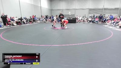 190 lbs Round 2 (8 Team) - Tiveopa Anthony, Texas Red vs Jaclyn Hillenburg, Indiana