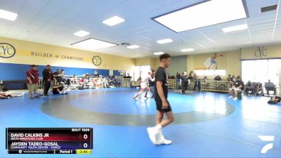 100kg 1st Place Match - David Calkins Jr, Delta Wrestling Club vs Jayden Tadeo-Gosal, Community Youth Center - Conco